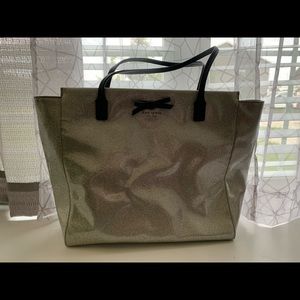 Silver Glitter Kate Spade Tote